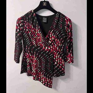 Stylish Black and Pink Women's Top
